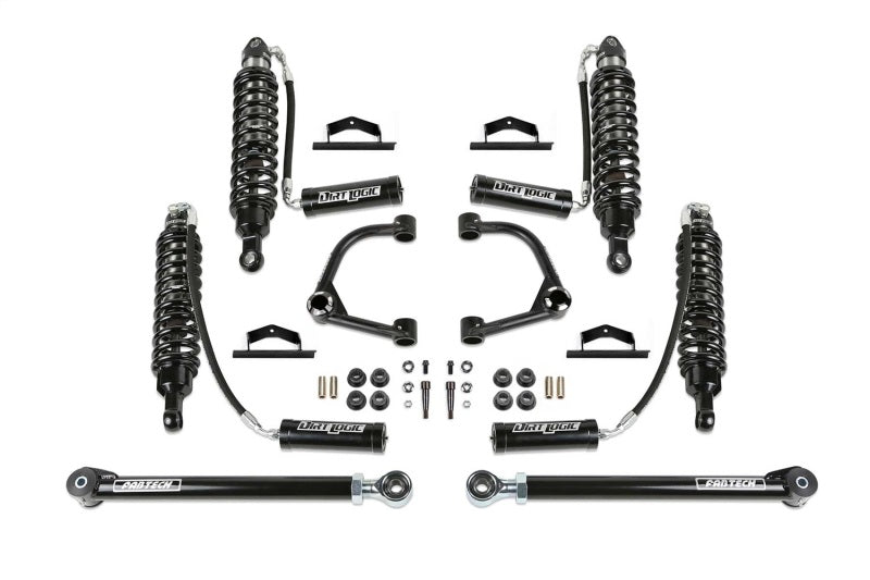 Fabtech 2021 Ford Bronco 3in UCA Kit w/Uniballs &amp; Dlss Resi Shocks