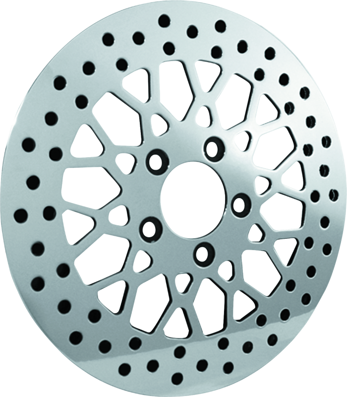 Bikers Choice 11.5 Inch Front Mesh Brake Rotor 84-16 Big Twin &amp; XL Except 06-17 FXD 08-17 FLH FLT