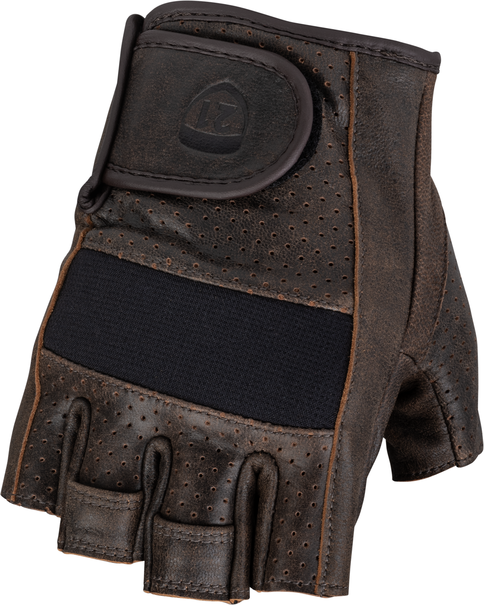 Half Jab Gloves Brown Lg