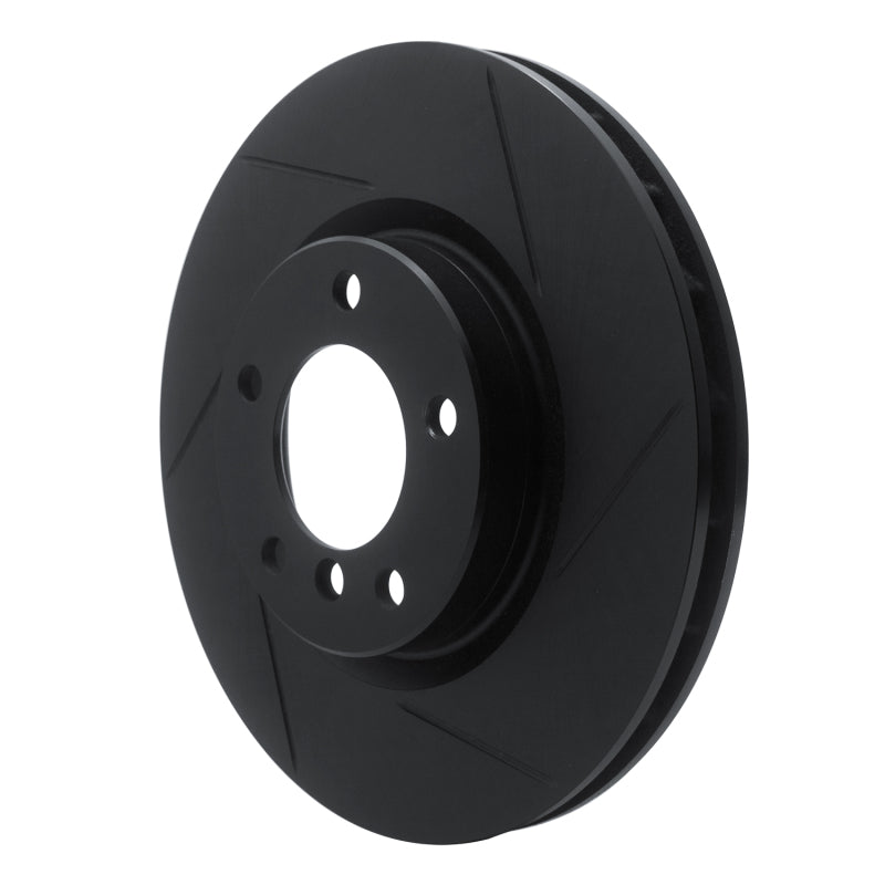 R1 95-02 BMW M3 Left Front Slotted Black Brake Rotor