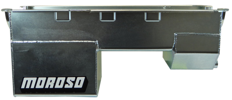 Moroso Ford 351W (w/Rear Sump &amp; Billet End Seals) Extra Deep Wet Sump 7qt 9in Steel Oil Pan