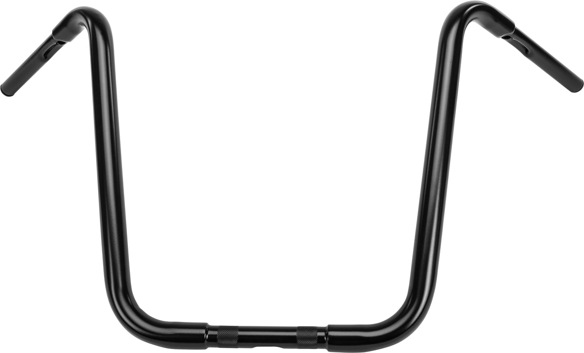 Ape Hanger 1 1/4&quot; Black 18&quot; 1&quot; Thru Clamp   Cable