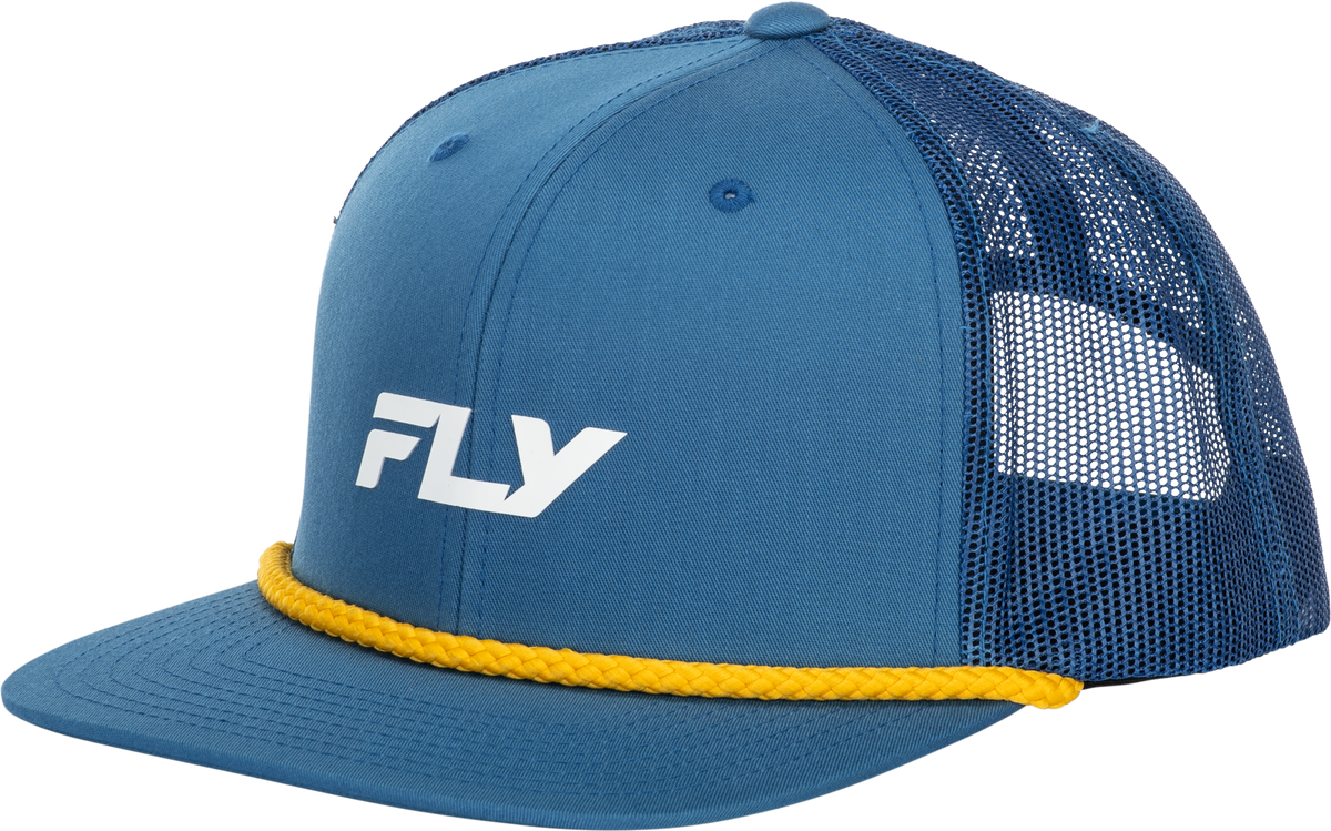 Fly Trucker Hat Blue/Yellow