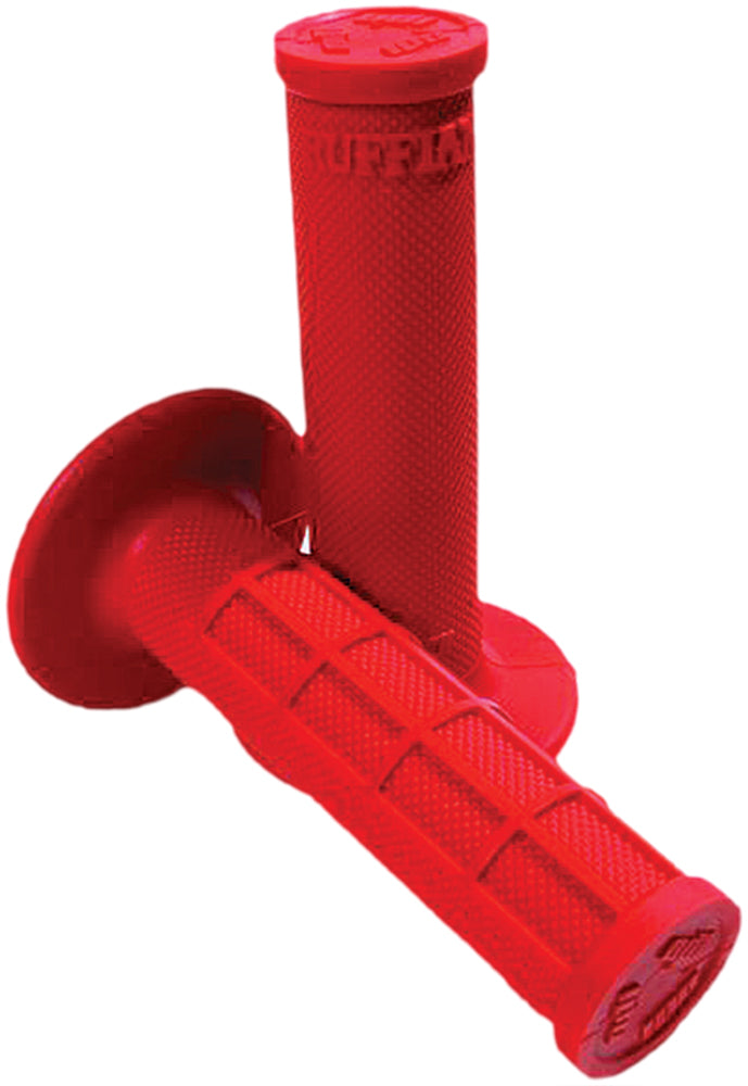 Ruffian Half Waffle Grips Red