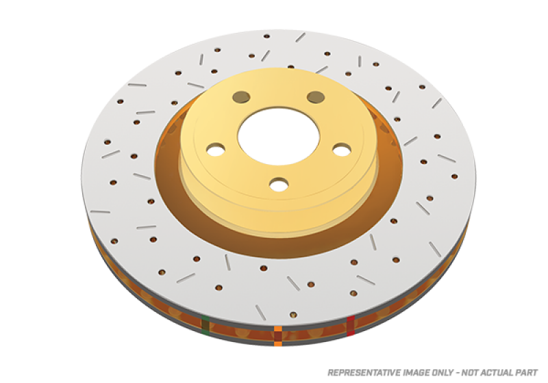DBA 14-19 Chevrolet Corvette (C7) Z51 Front Crossdrilled 4000 XS Series Rotor w/Black Hat