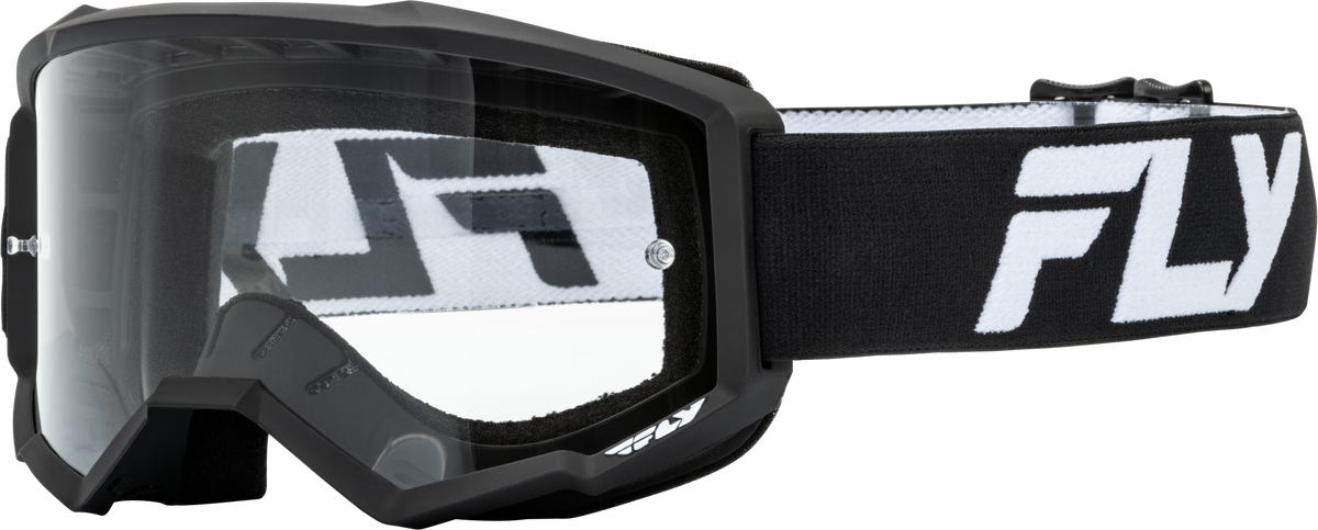 Focus Goggle Black/White W/ Clear Lens