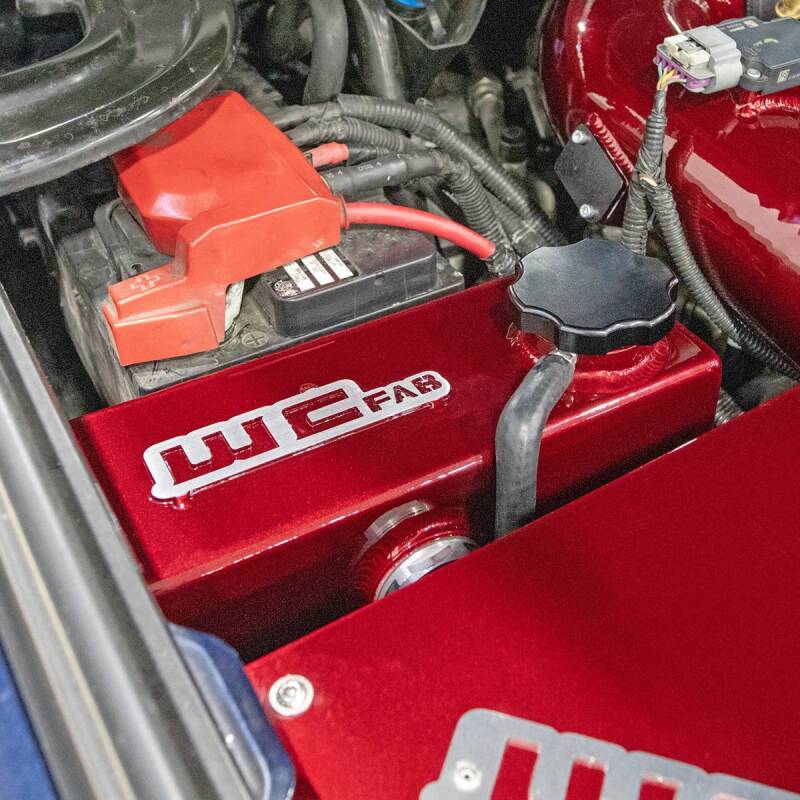 Wehrli 11-16 Chevrolet 6.6L LML Duramax OEM Placement Coolant Tank Kit - WCFab Red