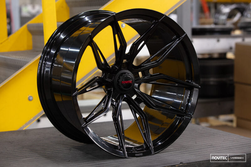 Vossen x Novitec NF11 21x9in - 5x114.3 BP - ET35 - Gloss Black Ferrari 488 / F8 Front Wheel