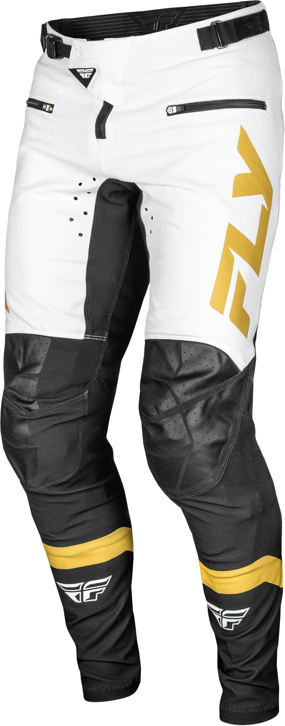 Rayce Bicycle Pant Ca/Ny White/Black/Gold Sz 24