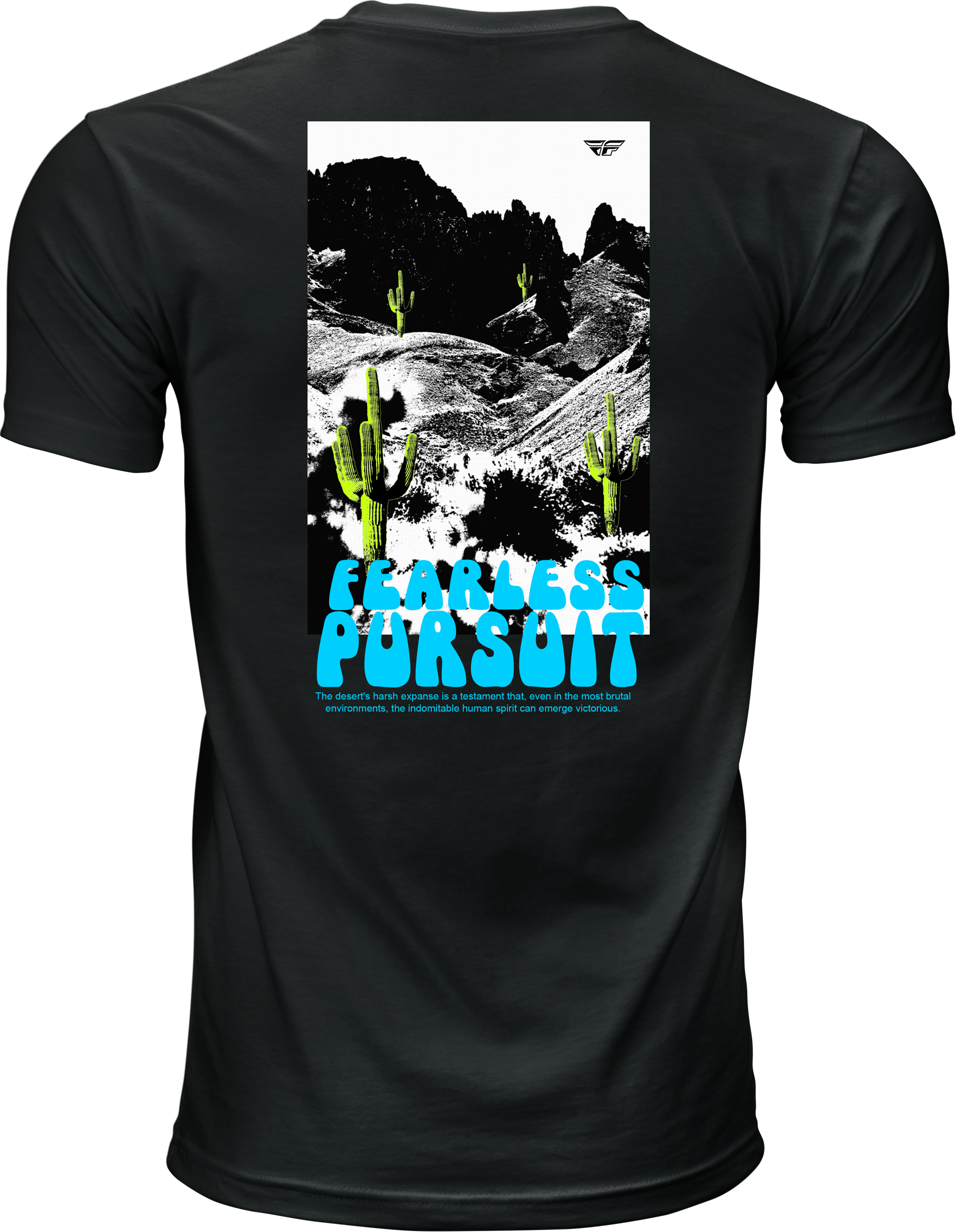 Fly Desert Tee Black Lg