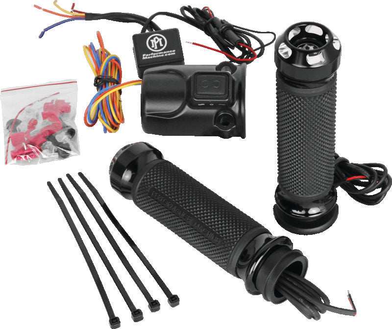 Performance Machine FLTRX TBW Heated Grips Apex - Contrast Cut