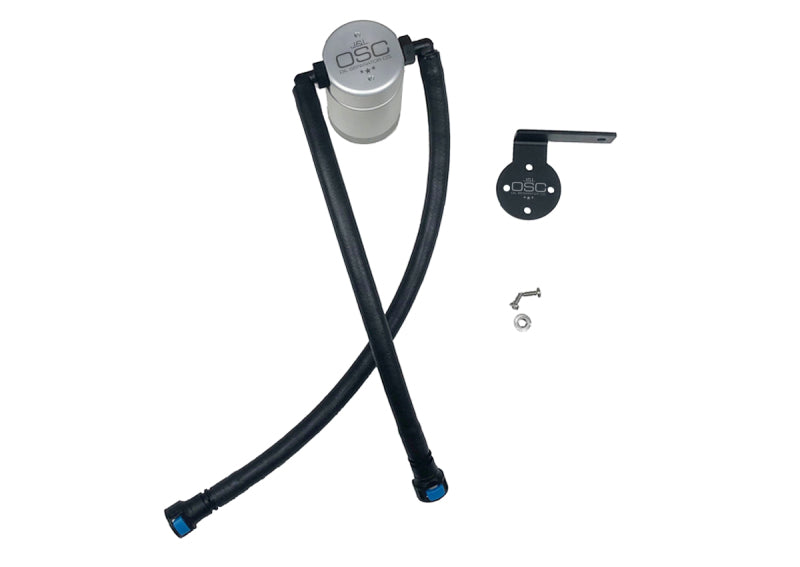 J&amp;L 19-25 Chevrolet Silverado/GMC Sierra 1500 5.3L V8 Driver Side Oil Separator 3.0 - Clear Anodized