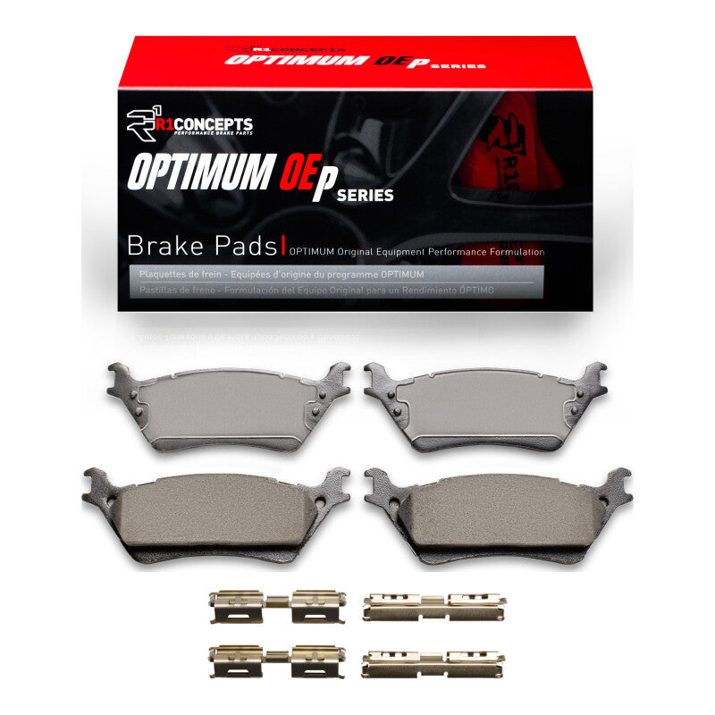 R1 2012-2020 Ford F-150 RWD Rear R1 Optimum OE Pads &amp; Hardware Kit