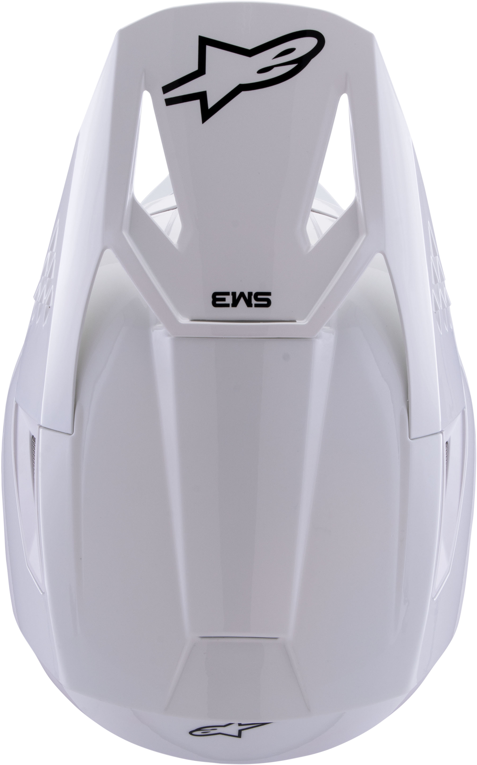 Sm3 Solid Helmet White Glossy Xl