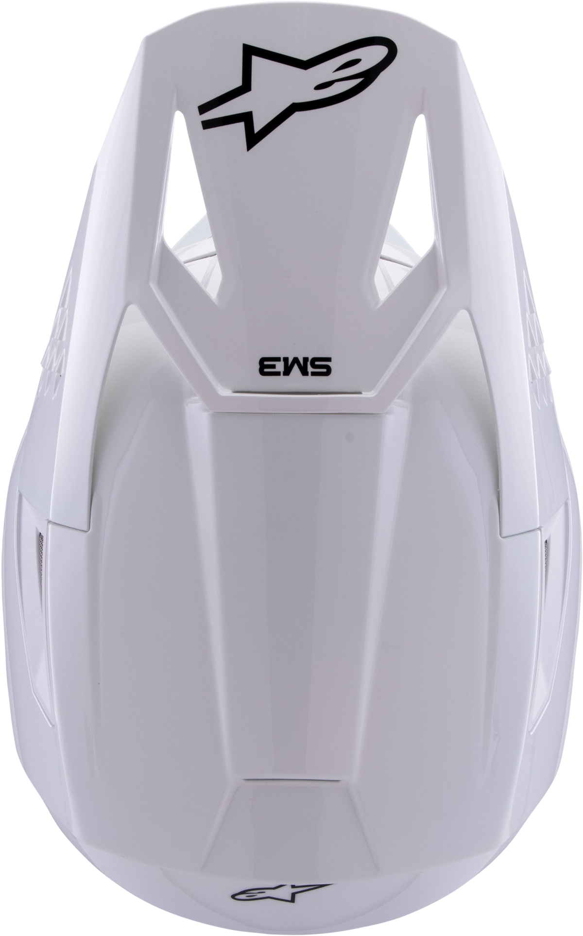 Sm3 Solid Helmet White Glossy Md