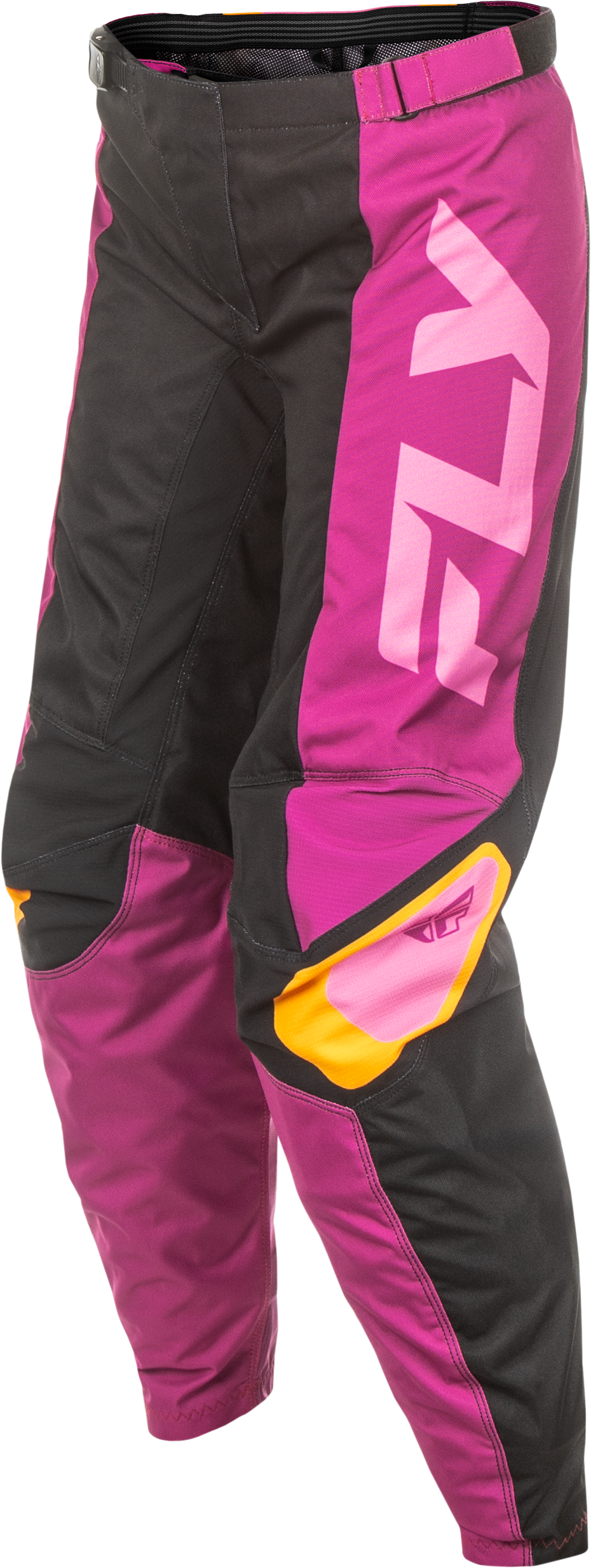 Women's F 16 Pants Black/Mauve/Yellow Sz 11/12
