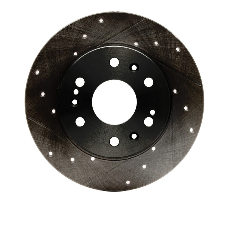 DFC 05-20 Cadillac Escalade Front Left Drilled &amp; Slotted Black Brake Rotor