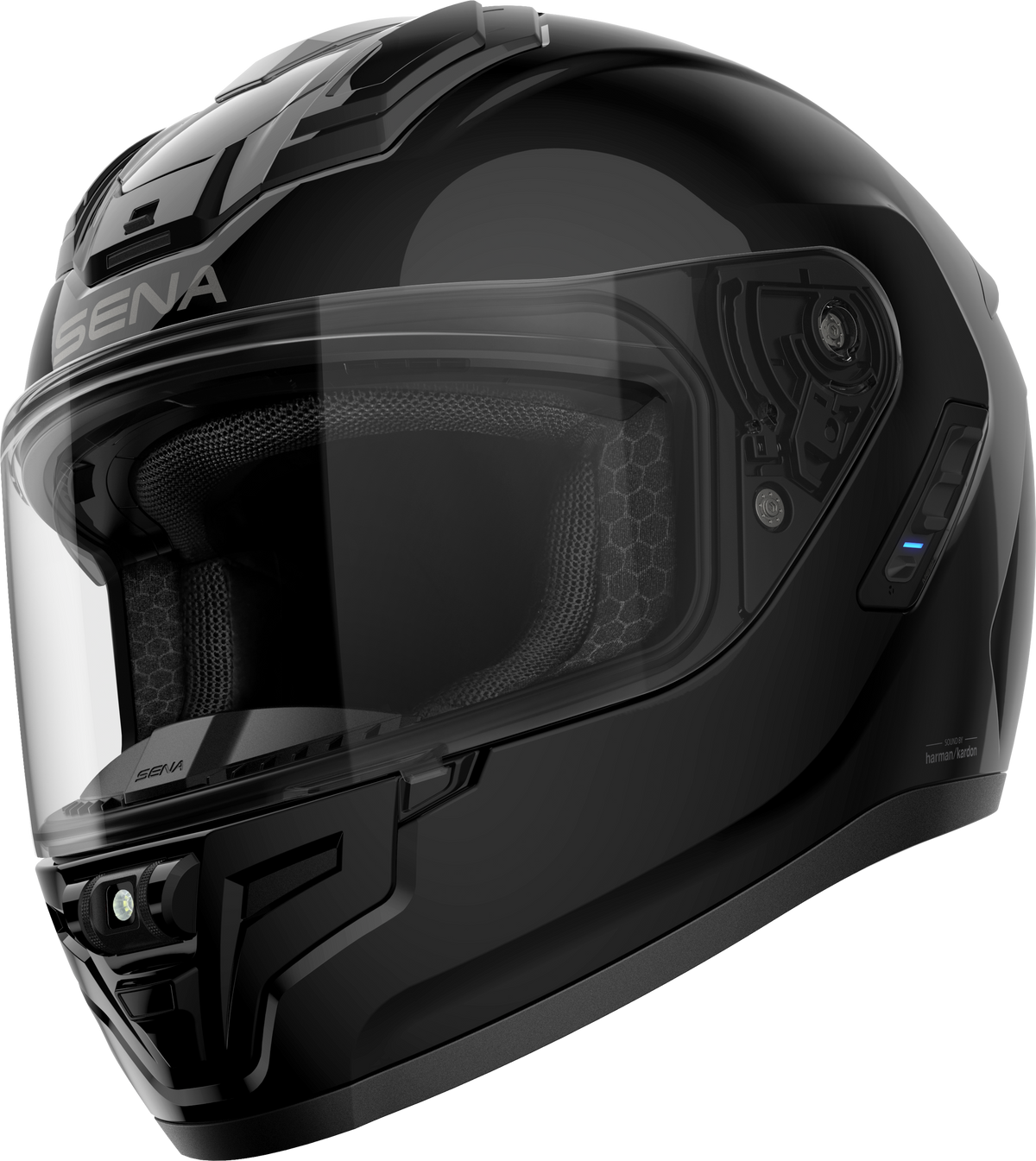 Phantom Ff Mesh Com Helmet Glossy Black Sm