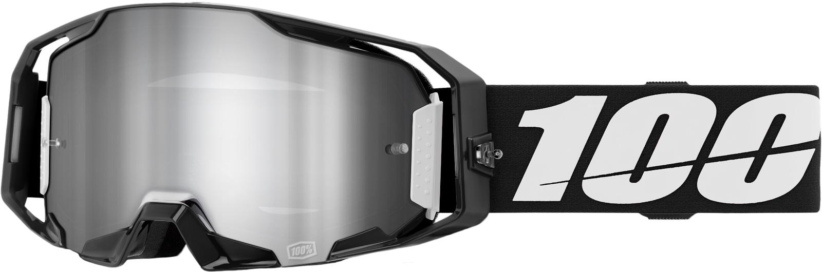 Armatic Goggle Black Mirror Silver Flash Lens