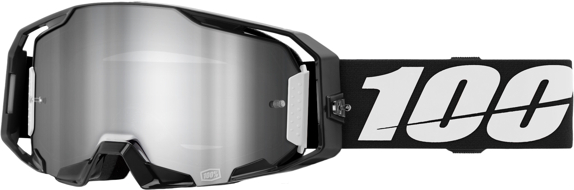 Armatic Goggle Black Mirror Silver Flash Lens