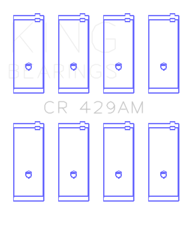 King Engine Bearings Toyota 2A/3A/4A (Size STD) Rod Bearing Set