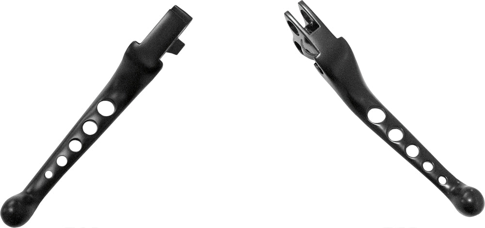 5 Hole Lever Set Black Big Twin 07 Up