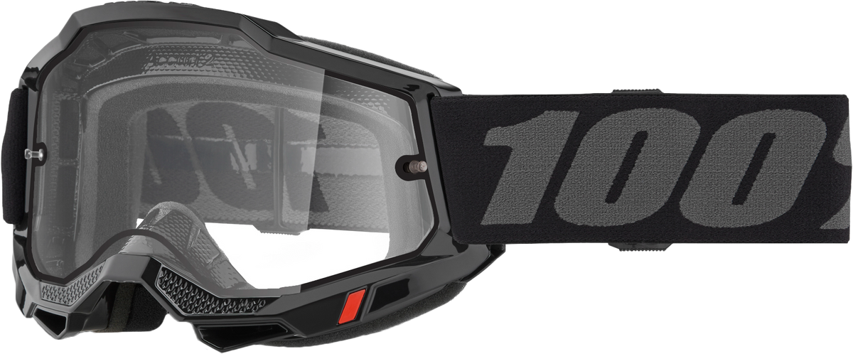 Accuri 2 Enduro Moto Goggle Black Clear Lens