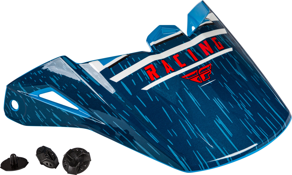 Kinetic K120 Helmet Visor Blue/White/Red