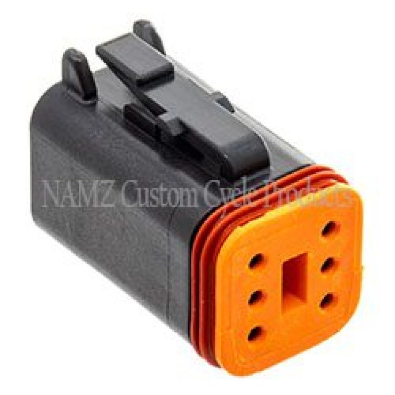 NAMZ Deutsch DT Series 6-Wire Plug &amp; Wedgelock - Black (Repl. HD 72116-94BK)