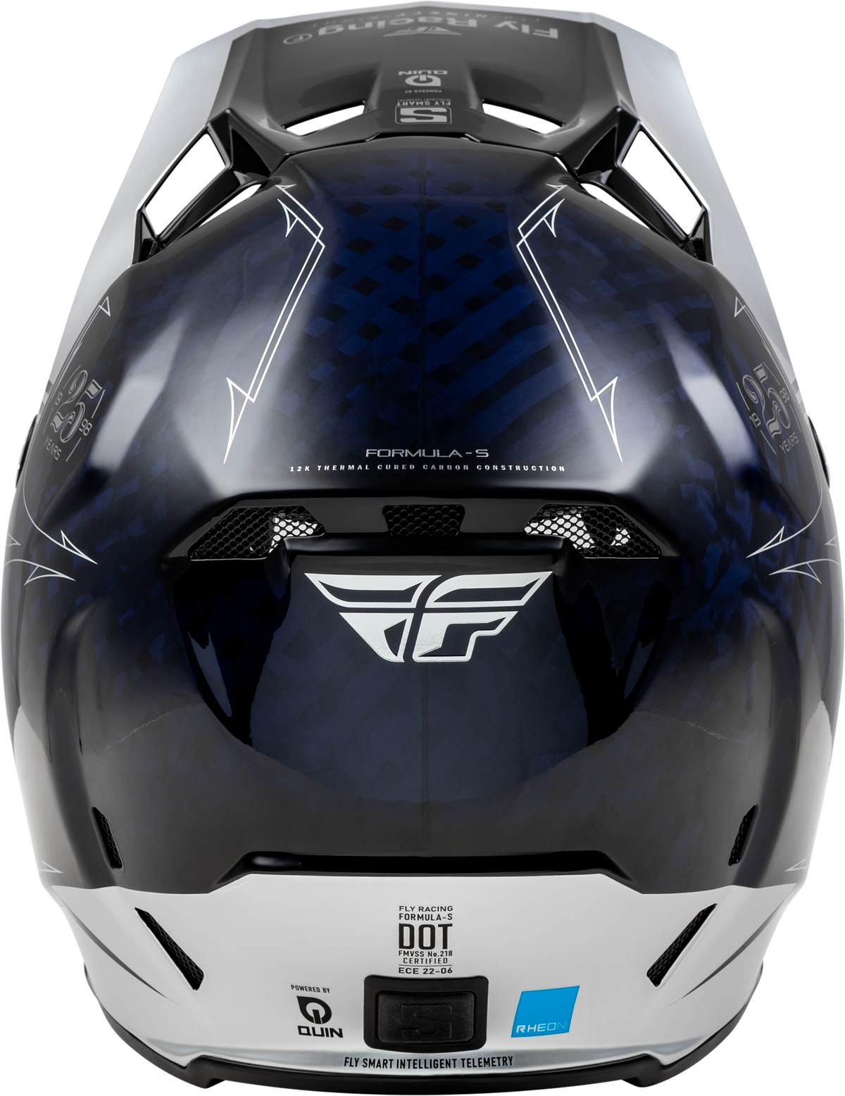 Formula S Carbon Legacy Helmet Blue Carbon/Silver Md