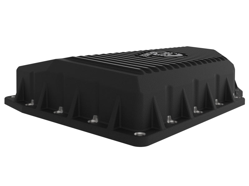 aFe 05-19 VW 1.8L/2.0L w/ Oil Sensor Engine Oil Pan Black POWER Street Series w/ Machined Fins