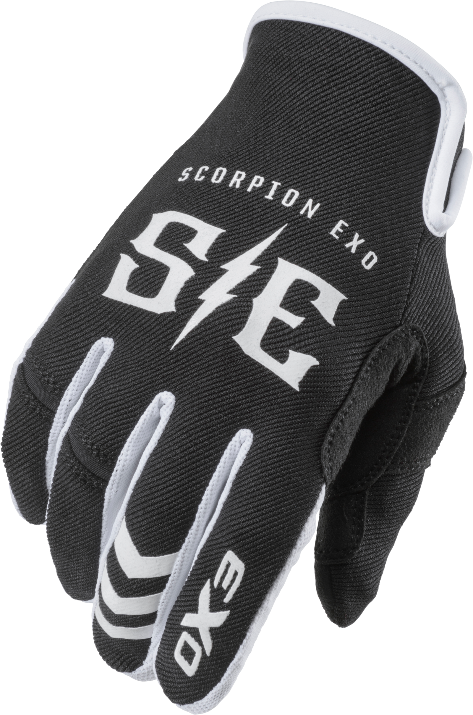 Air Stretch Gloves Charge Black/White Lg