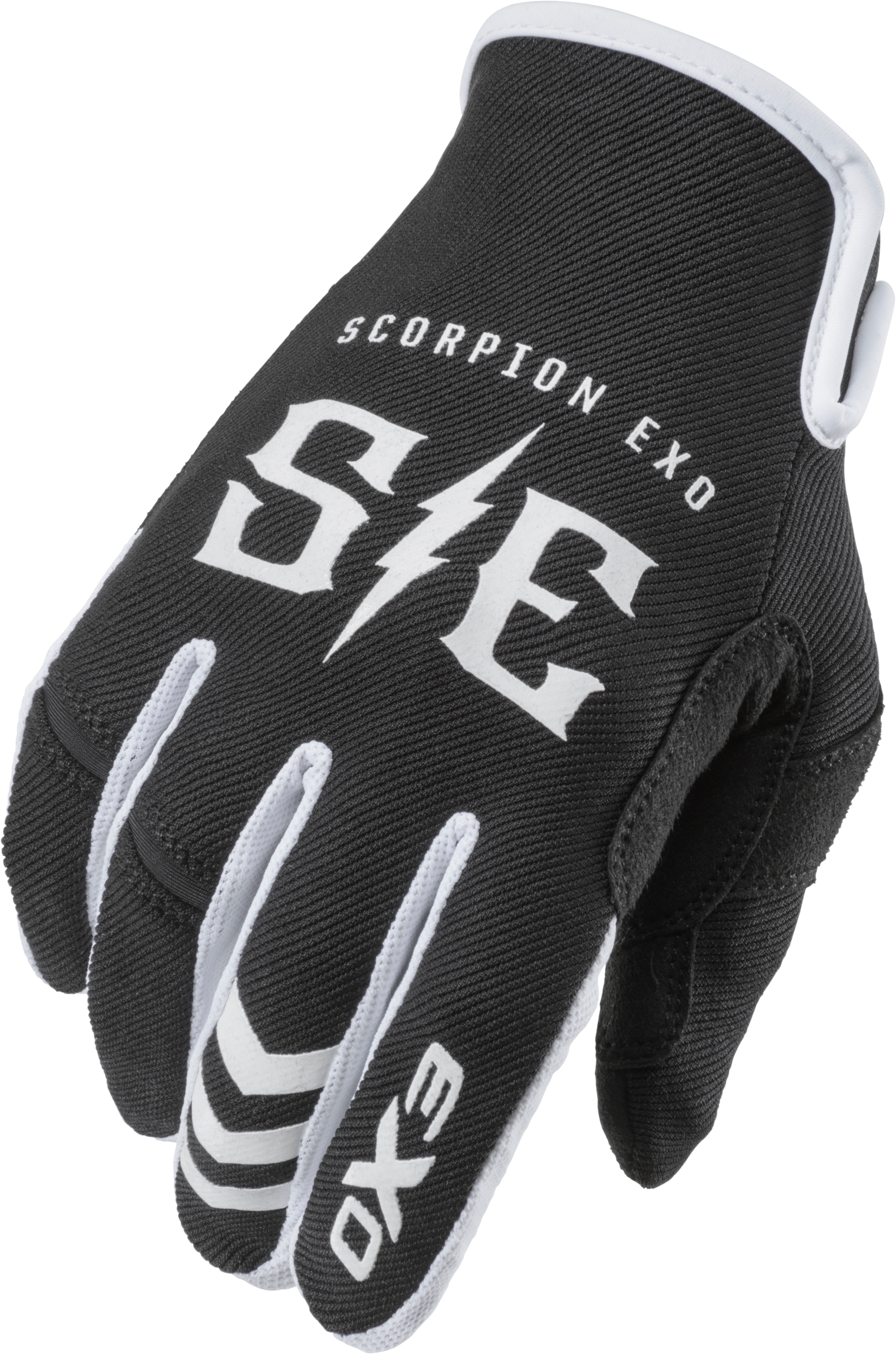 Air Stretch Gloves Charge Black/White Lg