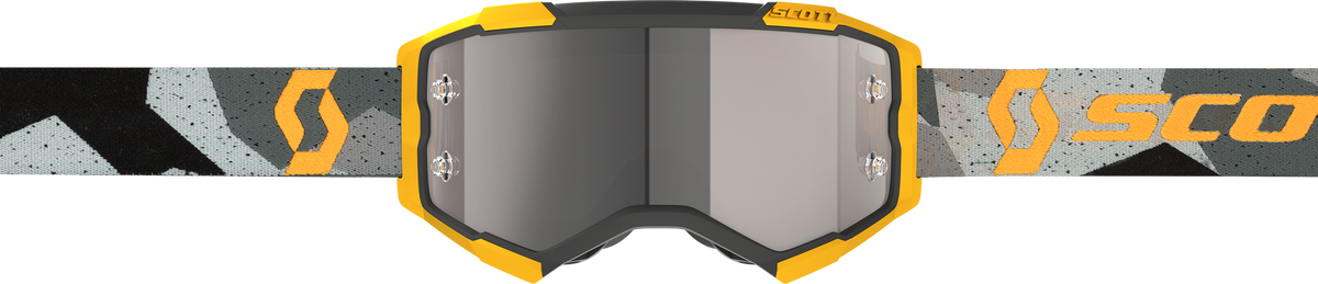 Fury Goggle Camo Grey/Ylw Silver Chrome Works