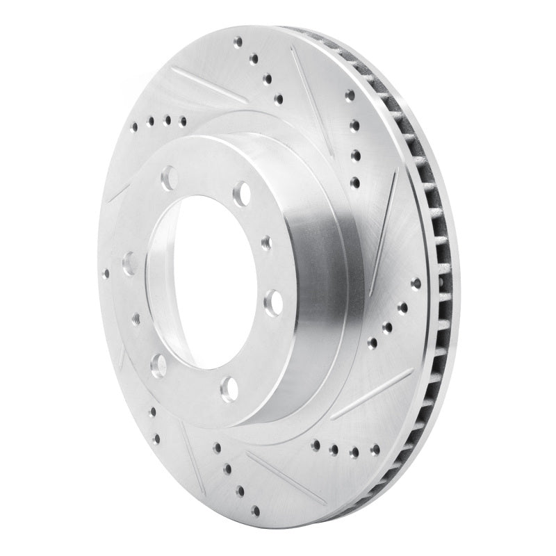 DFC 05-23 Toyota Tacoma Front Right Drilled & Slotted Silver Brake Rotor