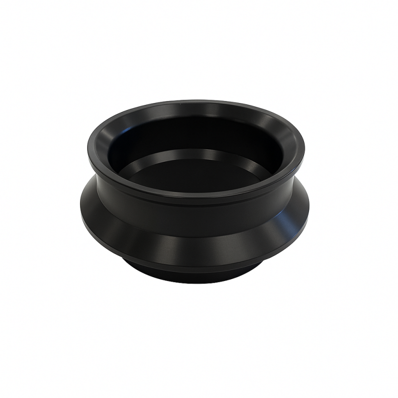 QA1 2-1/2in ID Spring Spacer - 1in Large - Clear Anodized Aluminum