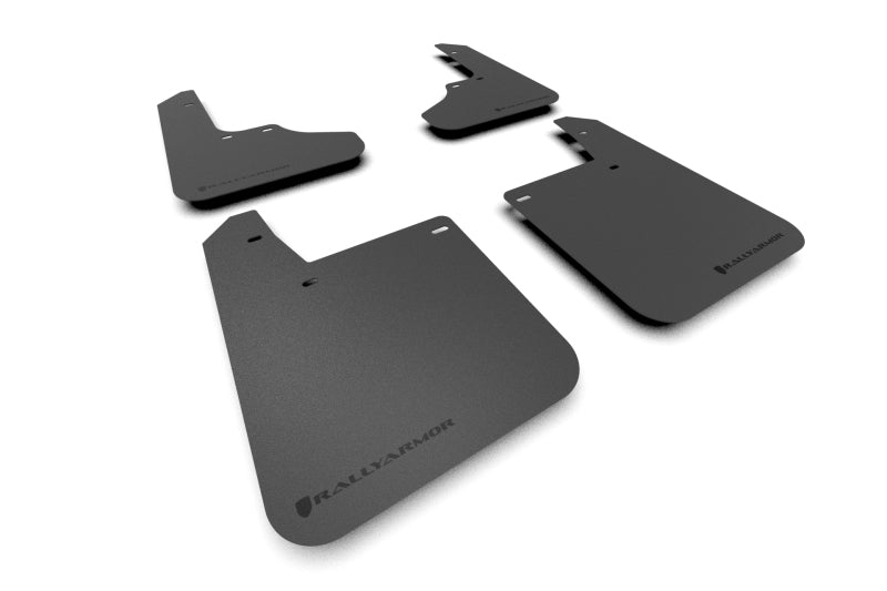 Rally Armor 93-01 Subaru Impreza RS Basic Black Mud Flap w/ Black Logo