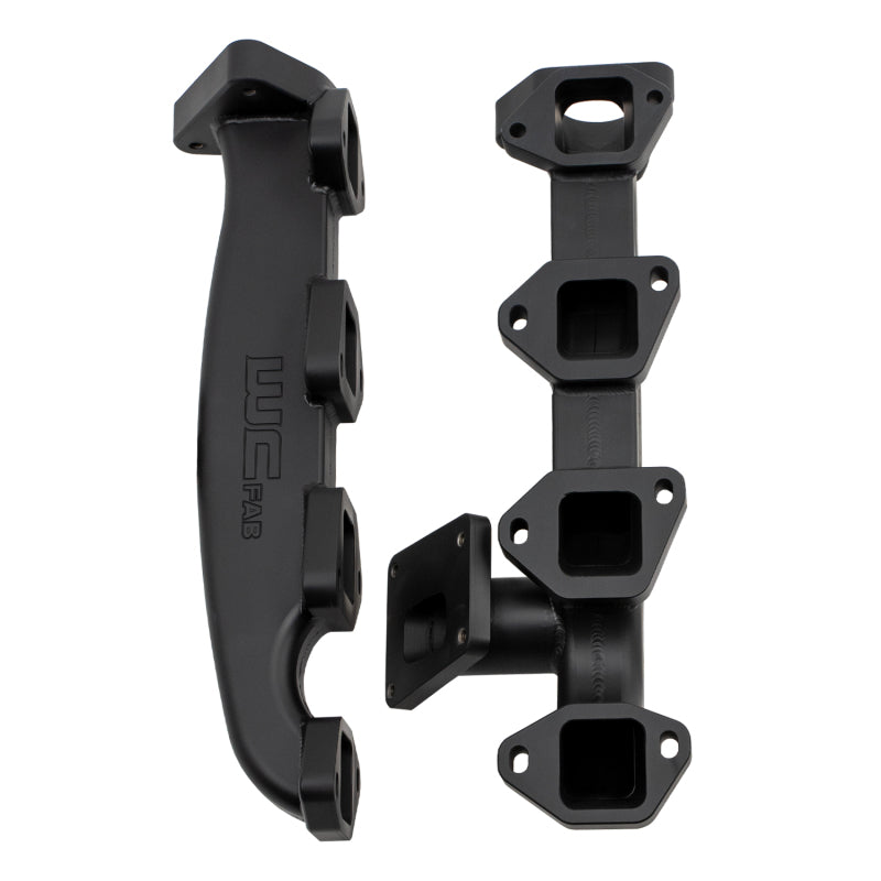 Wehrli 17-24 Chevrolet Duramax Billet Exhaust Manifold & Stainless Up Pipe Kit w/ Gaskets & Hardware