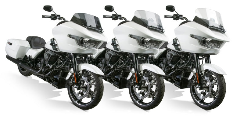 National Cycle 24+ Harley Davidson FLT/ 23 FLT CVO V-Stream Quantum Plus Mid Windshield- LT. Tint