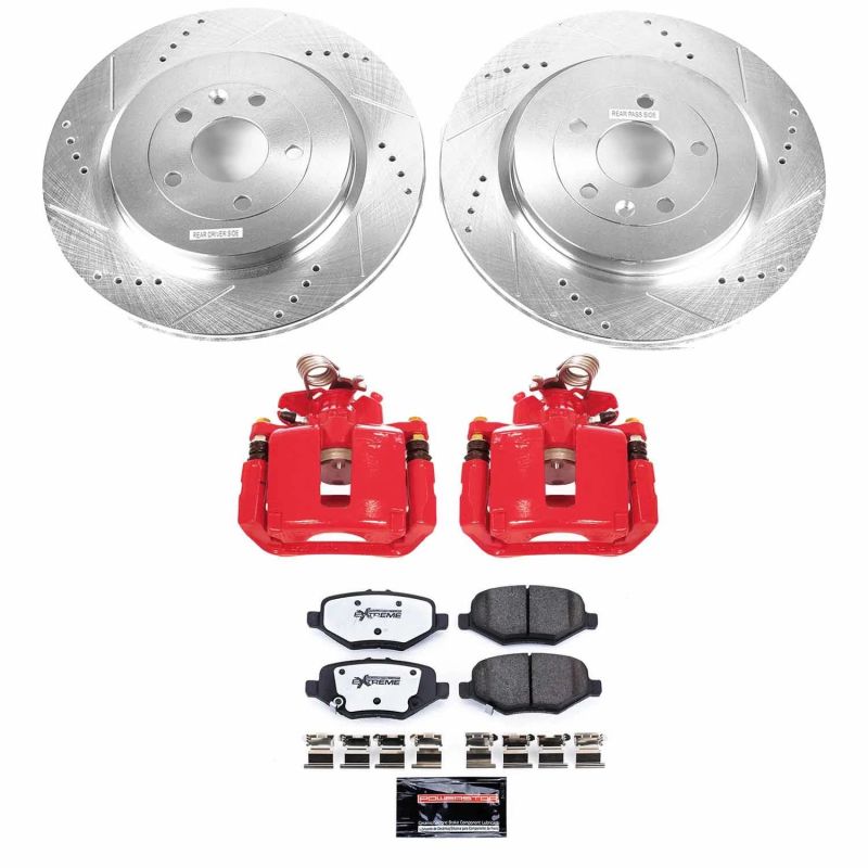 Power Stop 13-19 Ford Explorer Rear Z36 Truck &amp; Tow Brake Kit w/Calipers