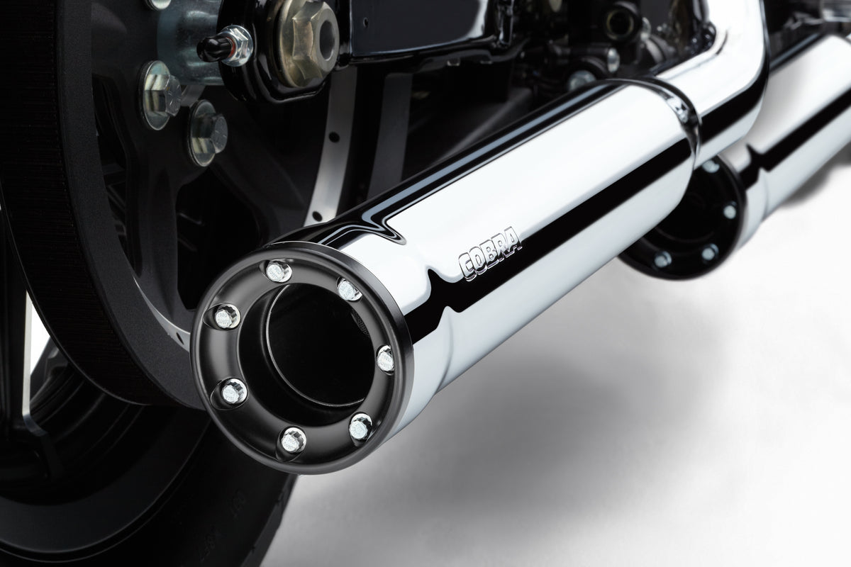 3" Rpt Slip Ons Chrome Sportster 04 13