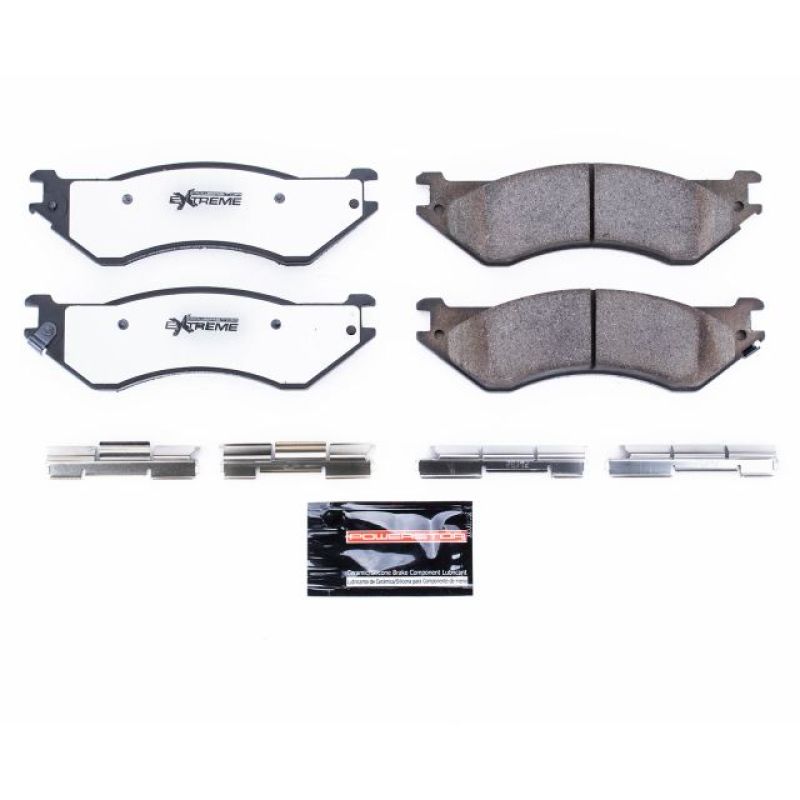 Power Stop 01-08 Dodge Ram 2500 Rear Z36 Truck &amp; Tow Brake Pads w/Hardware