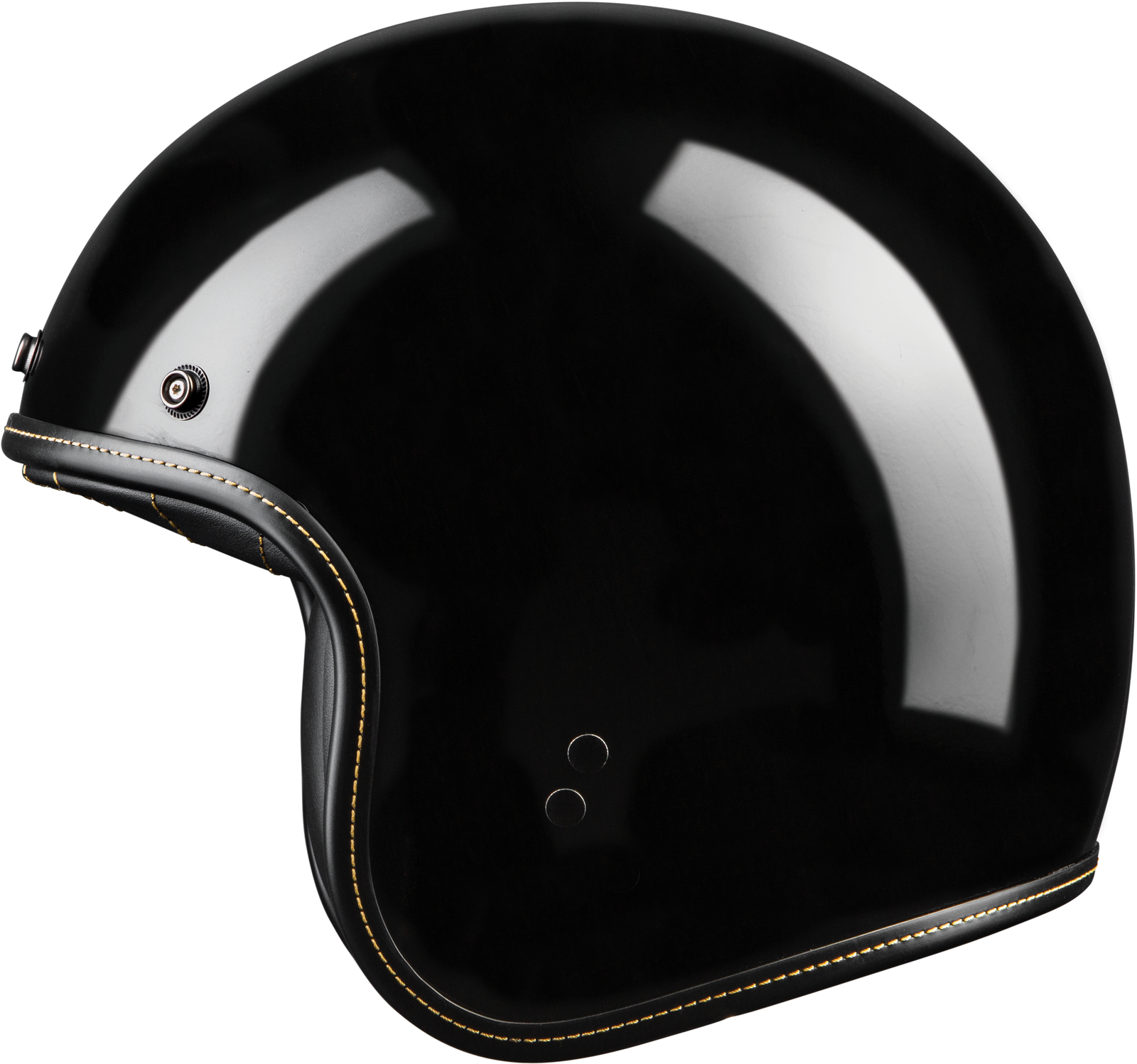 .38 Retro Helmet Gloss Black Sm
