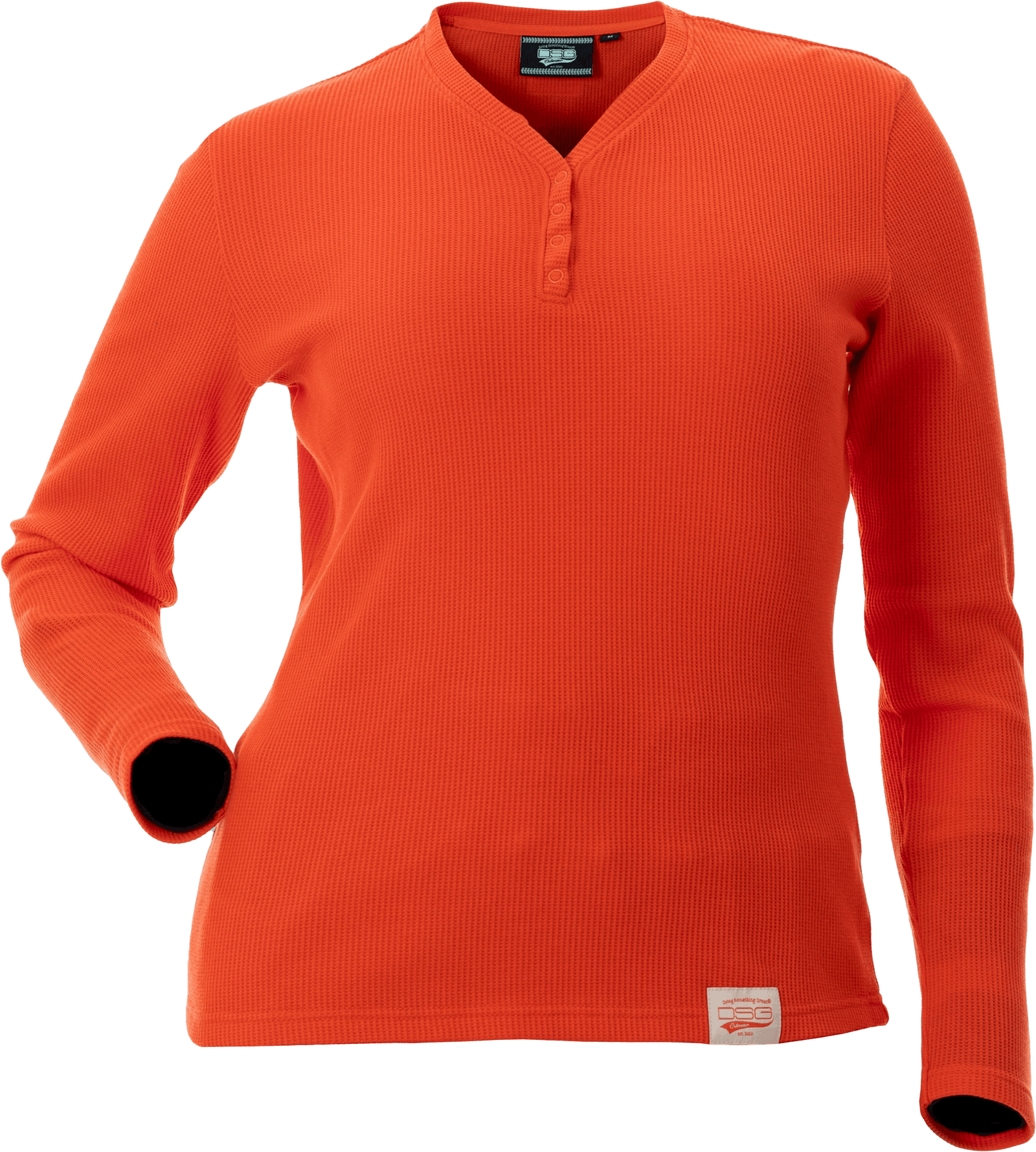 Cozy Waffle Shirt Poppy Xl
