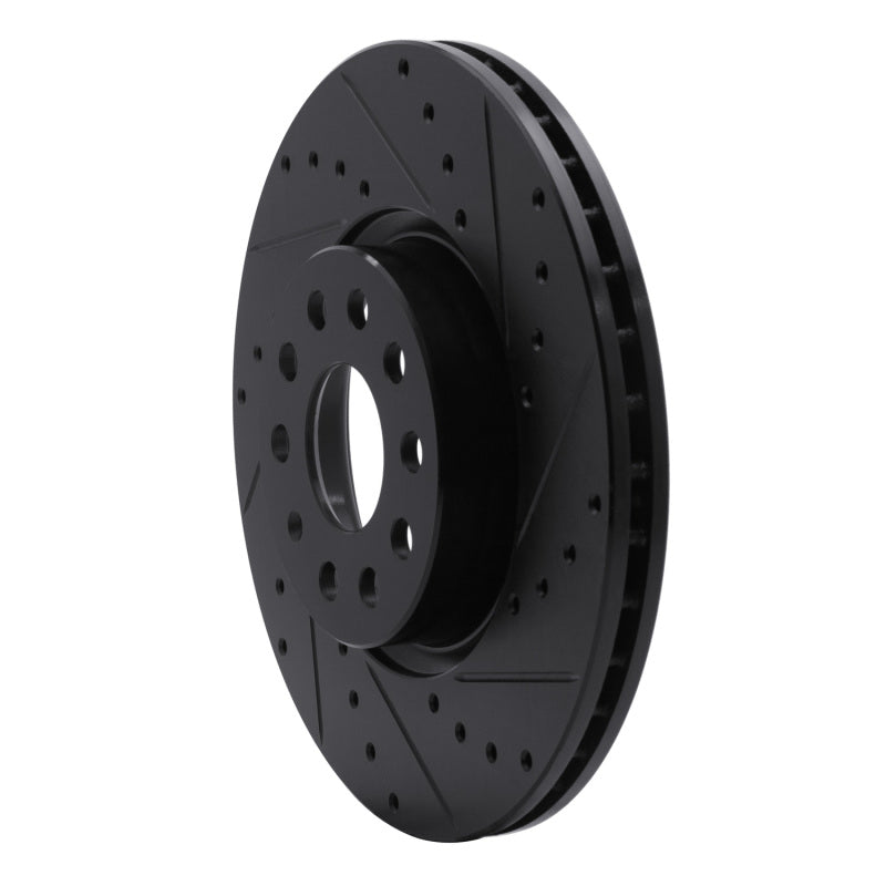 DFC 05-25 Audi TT Front Right Drilled & Slotted Black Brake Rotor