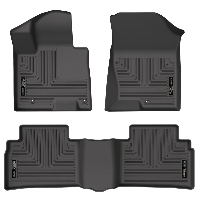 Husky Liners 2022 Hyundai Tucson Excl. Hybrid Weatherbeater Black Front &amp; 2nd Seat Floor Liners
