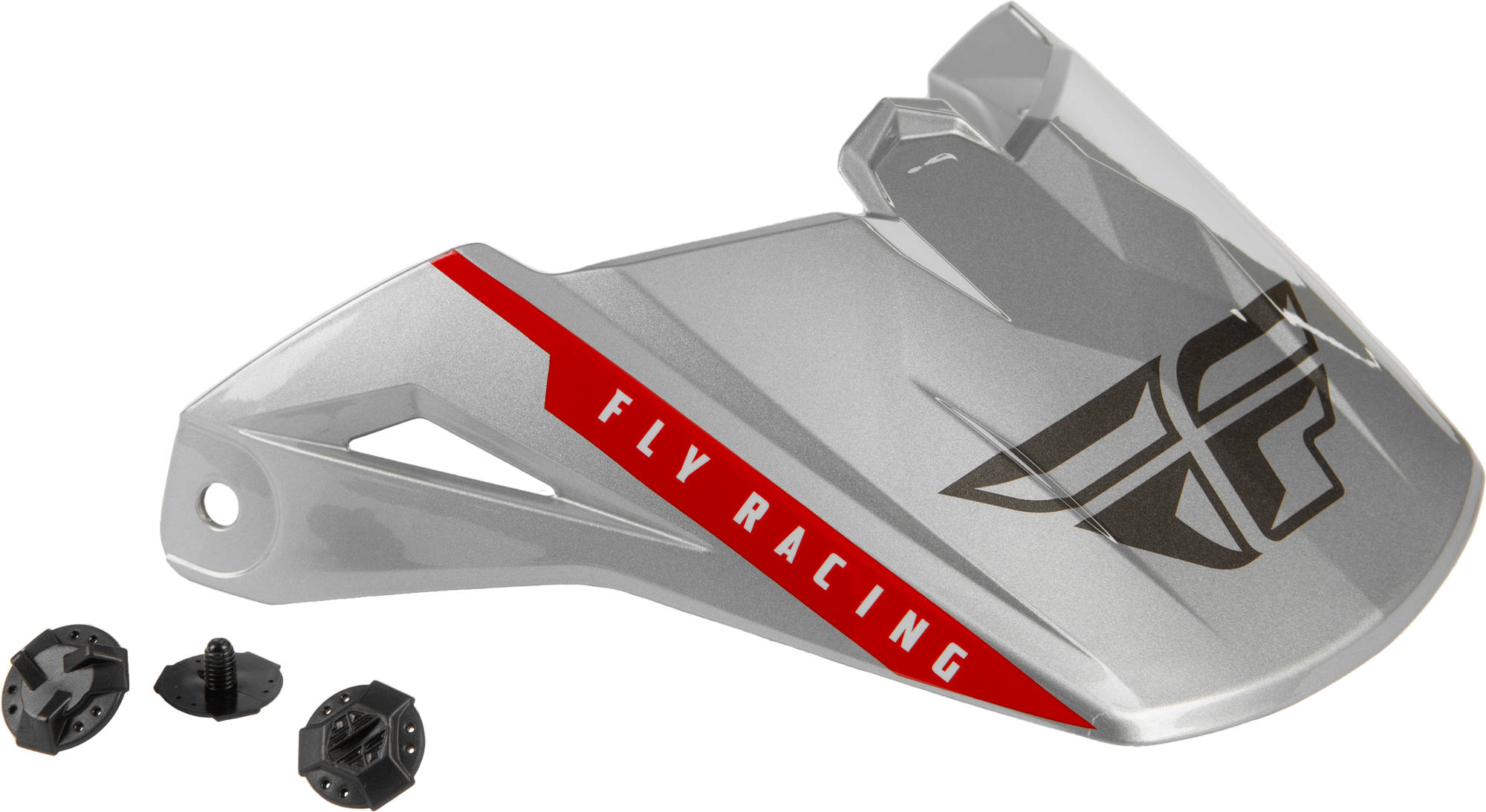 Kinetic Drift Helmet Visor Charcoal/Lite Grey/Red
