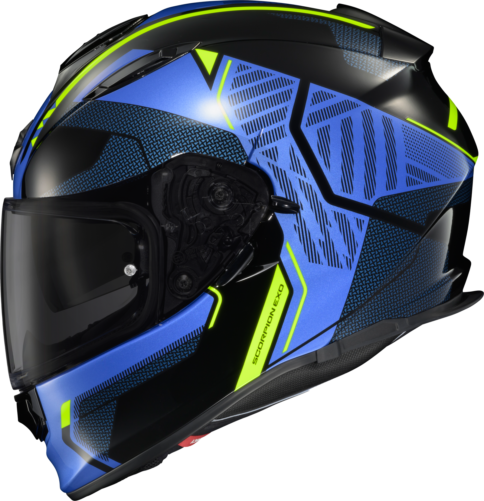 Ryzer Full Face Helmet Switch Blue/Hi Viz Md