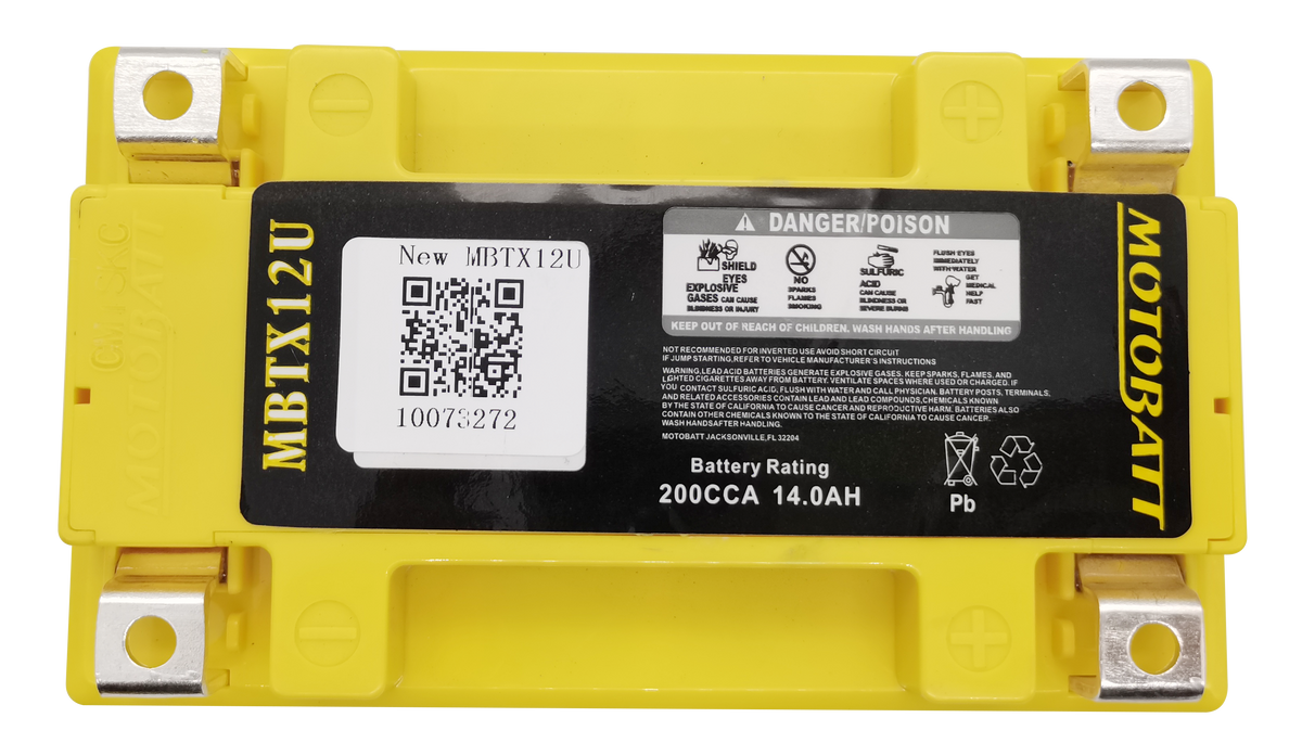 Battery Mbtx12u Sealed Factory Activated