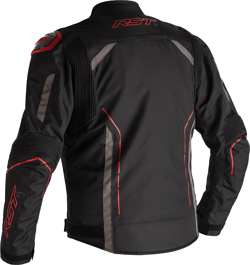 S1 Ce Jacket Black/Grey/Red Textile Lg
